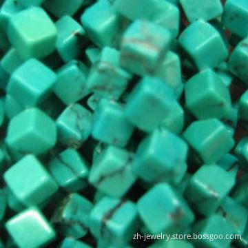 Turquoise Brick Beads, 100% Natural, Different Sizes (2 to 100mm) Shapes and Styles Available